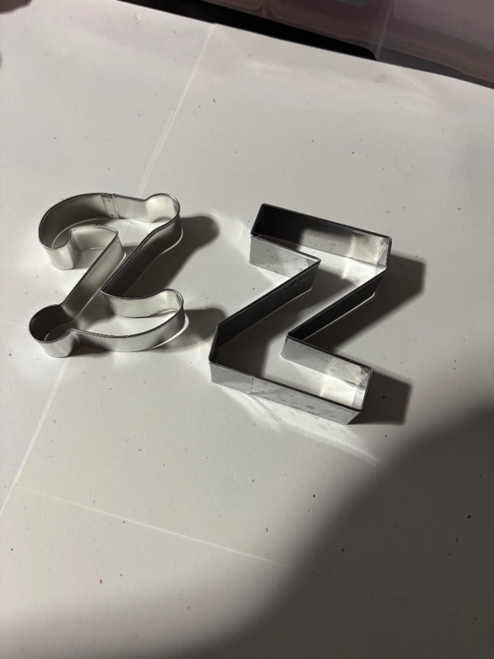 Letter Z cookie cutters